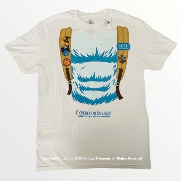Disney Parks - Expedition Everest - Yeti Backpack T-Shirt for Adults - Picture 1 of 3